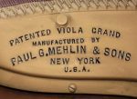 #111951 Piano MEHLIN & SONS, 1/4 de cola, Garantizado.
