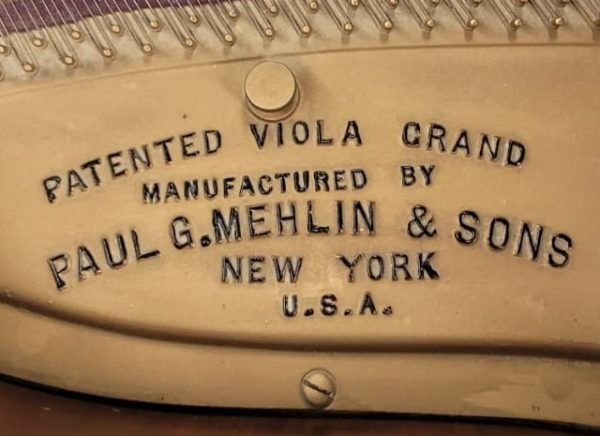 #111951 Piano MEHLIN & SONS, 1/4 de cola, Garantizado.