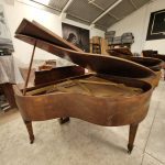 #111951 Piano MEHLIN & SONS, 1/4 de cola, Garantizado.
