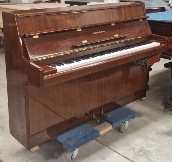 #602453 Piano SCHAFER & SONS Modelo  VS-40 Toca solo, Sistema Cassette.
