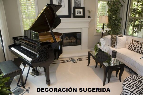 #IJDG0258 Piano HYUNDAY 1/8 de Cola, Negro Mate. Sonido de concierto.